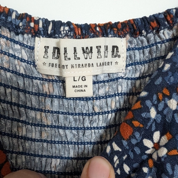 Idyllwind Beth Ditsy Print Puff Sleeve Midi Dress - Picture 6 of 7